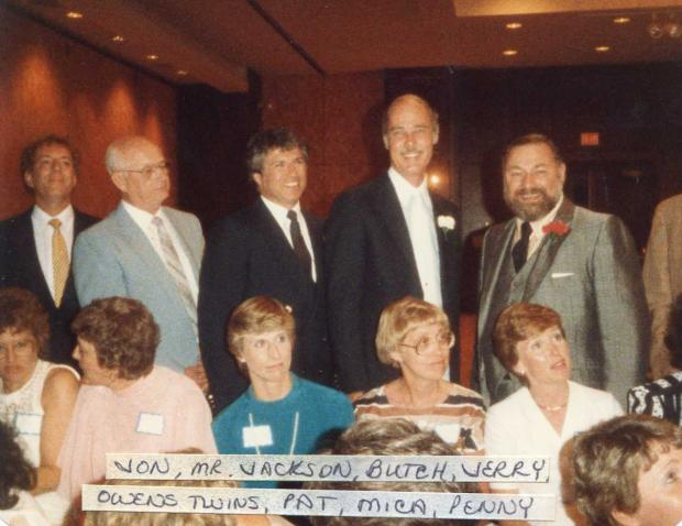 Jean & Joan Owens, Pat Patton, Martha Mackinnon, Penny Peterson, Jon Winner, Mr Jackson, Butch Seidenfeld & Jerry Whitlock