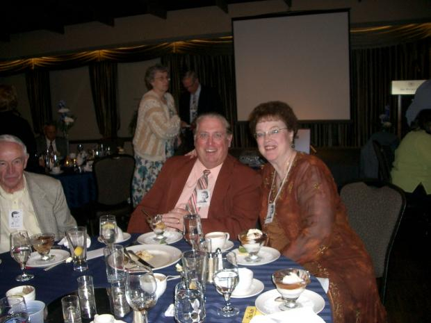 Bob Kuefner, Don Driscoll & Anne Anderson Driscoll. Rita Lull Loberger in background.