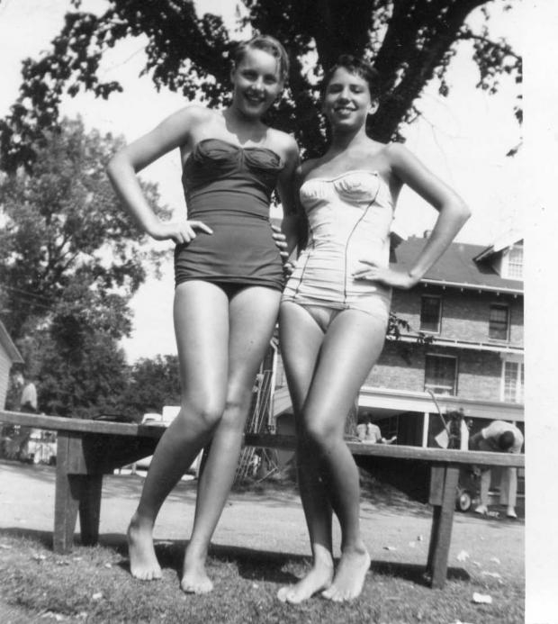 Joanne Haakinson & Linda Rosenburg 1955